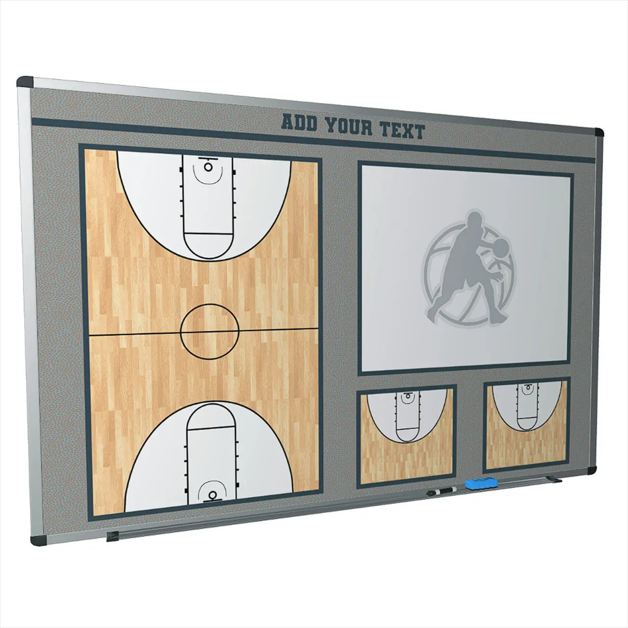Custom Wall Mounted Basketball locker room dry erase board