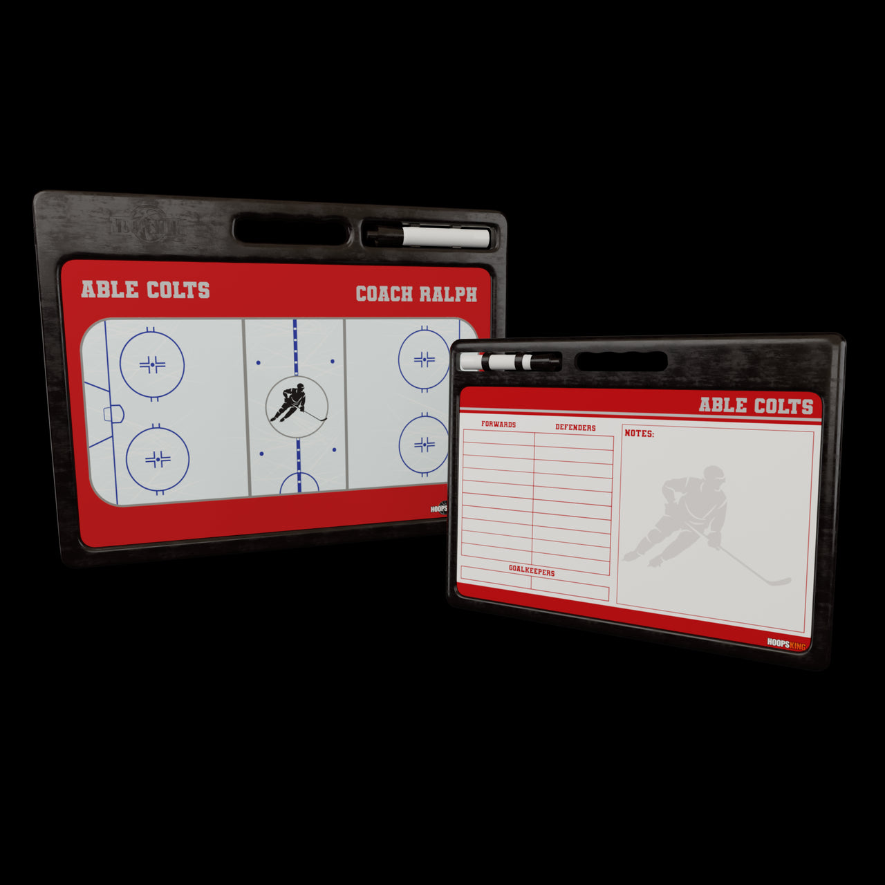 custom hockey whiteboard handle coach gift