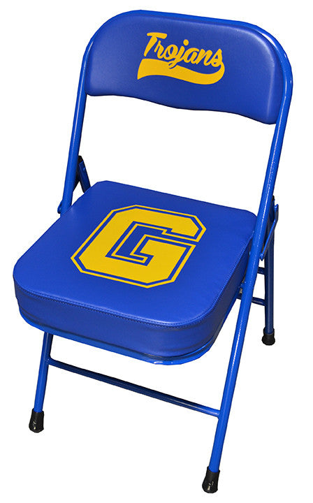 Custom sideline chair rubber feet steel hinges