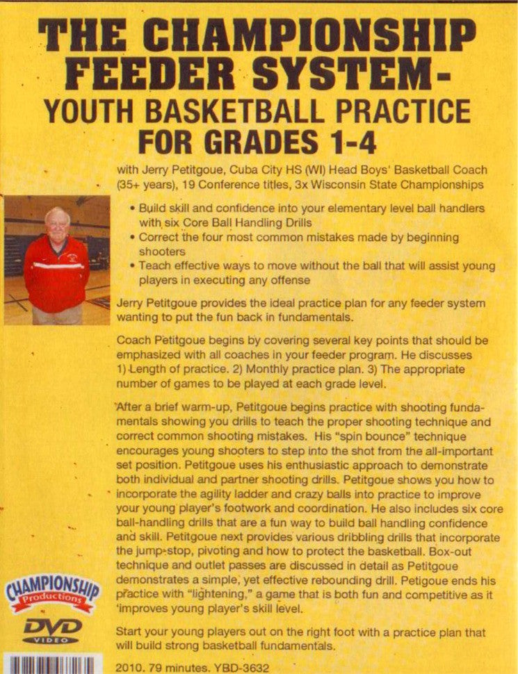 (Rental)-The Championship Feeder System   Grades 1--4 -- Youth Basketball Practice
