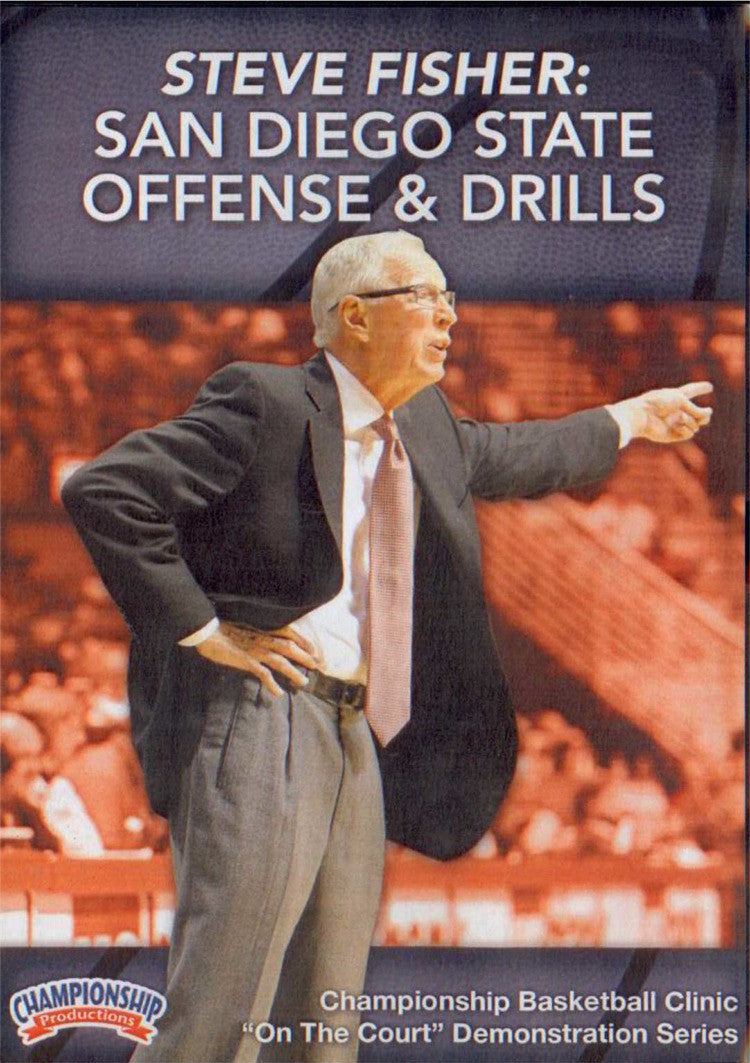 San Diego State Offense And Drills by Steve Fisher Instructional Basketball Coaching Video