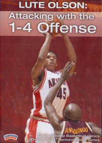 Thumbnail for Attacking With The 1--4 Offense by Lute Olson Instructional Basketball Coaching Video