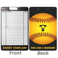 Thumbnail for custom baseball softball coaching clipboard lineup gift