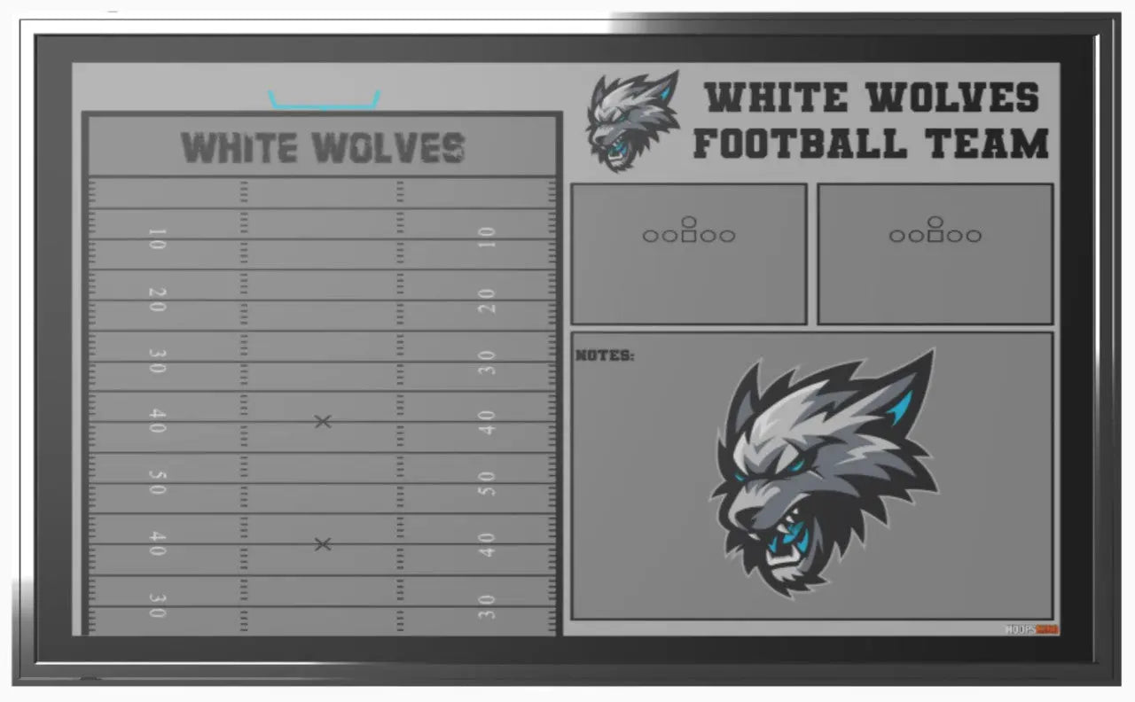 Custom Football Wallboard Coaching Gift