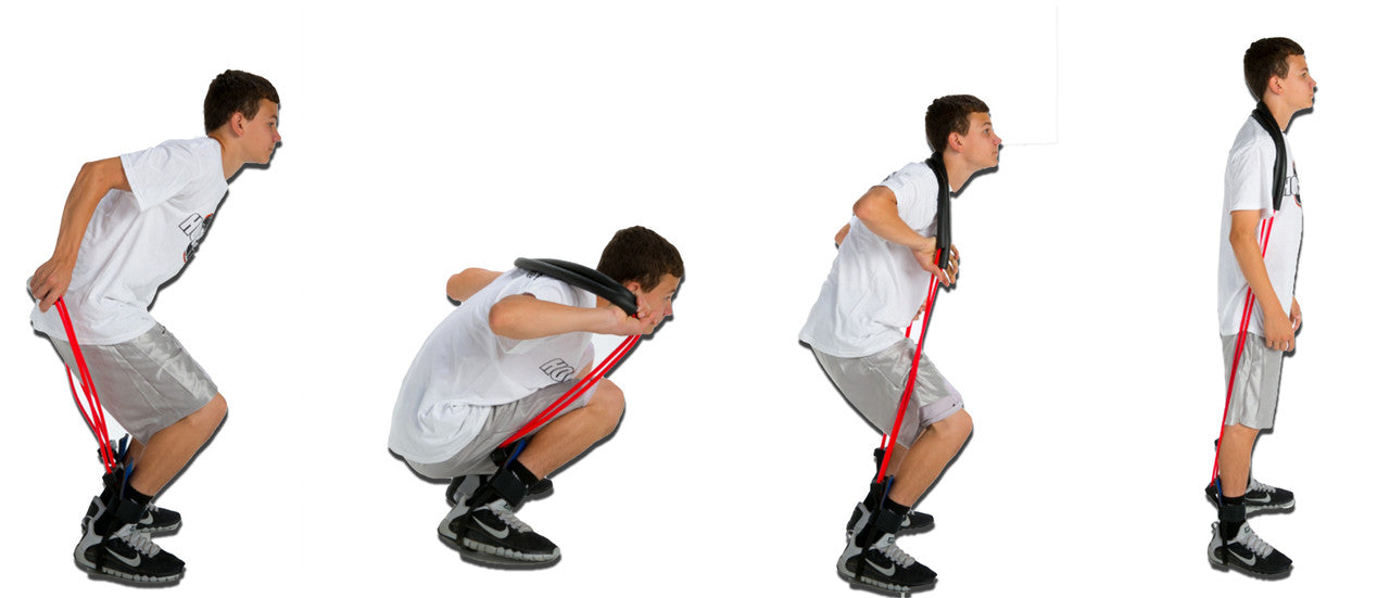 MVP Elite Vertical Jump resistance bands - how to put on.