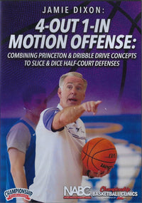 Thumbnail for 4 Out 1 In Motion Offense: Dribble Drive & Princeton by Jamie Dixon Instructional Basketball Coaching Video