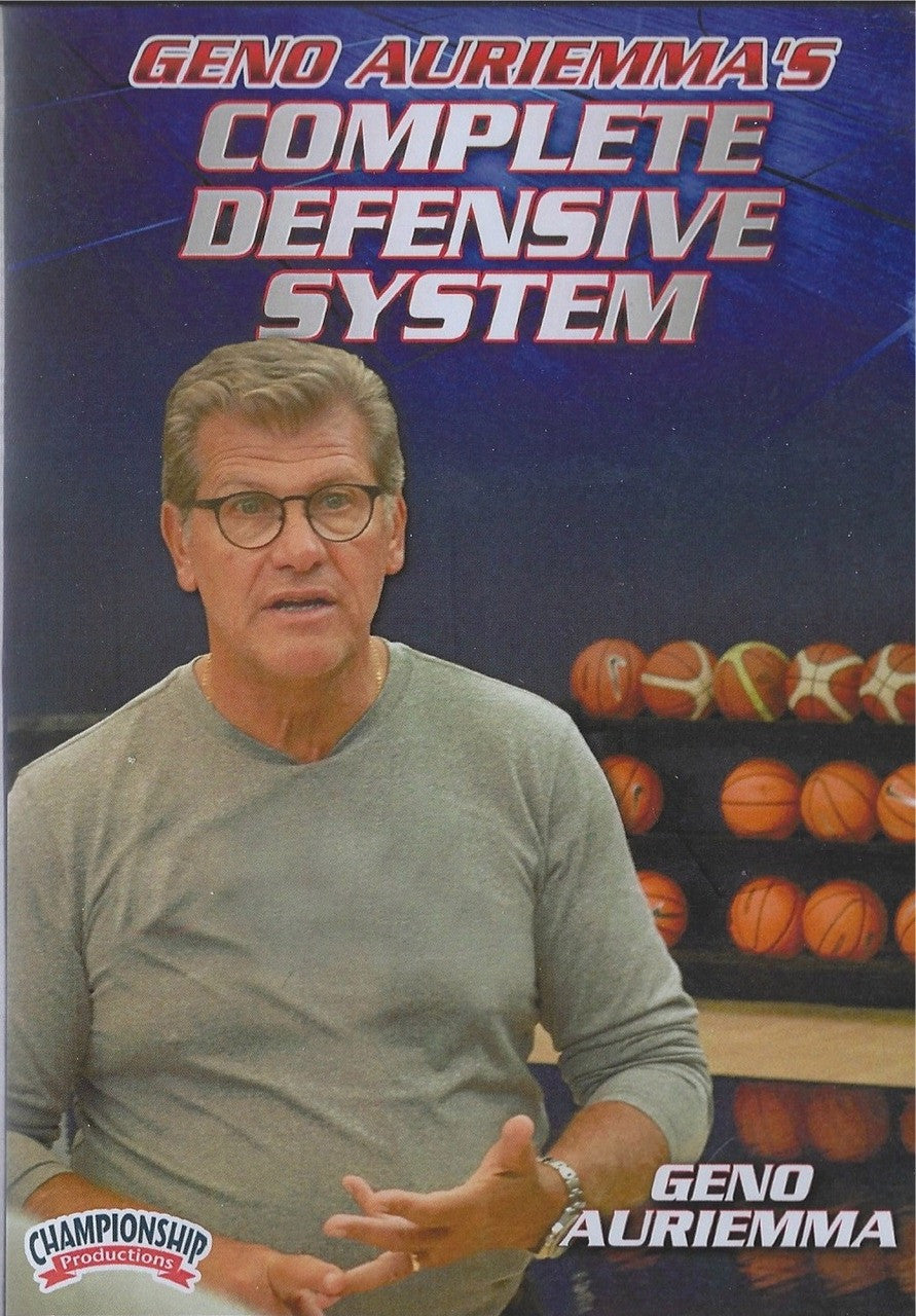 Geno Auriemma's Complete Defensive System by Geno Auriemma Instructional Basketball Coaching Video