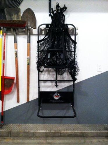 Store the IC3 Basketball Rebounder on a wall in your garage.