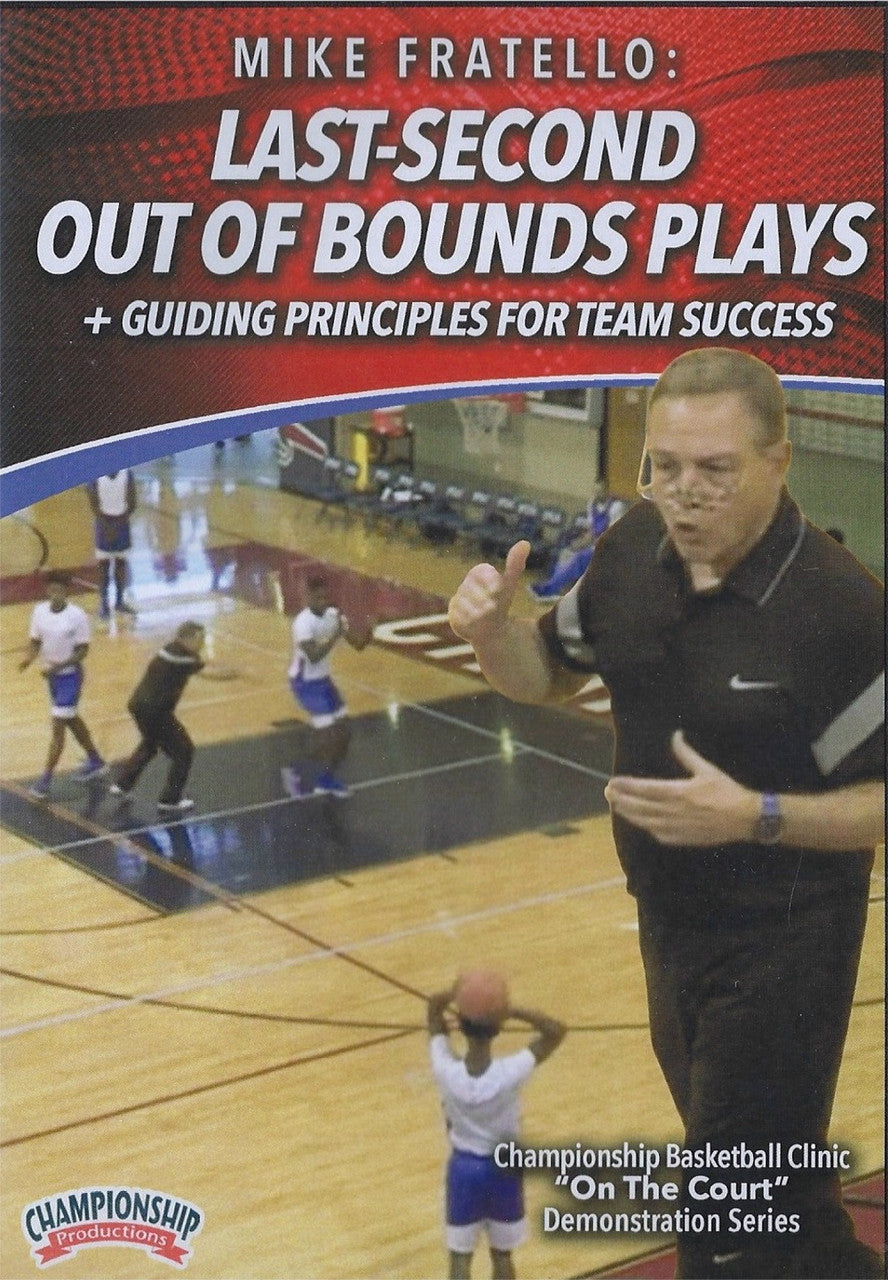 Last Second Out of Bounds Plays by Mike Fratello Instructional Basketball Coaching Video
