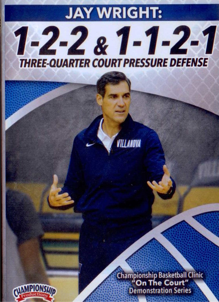 1-2-2 & 1-1-2-1 Three Quarter Court Pressure Defense by Jay Wright Instructional Basketball Coaching Video