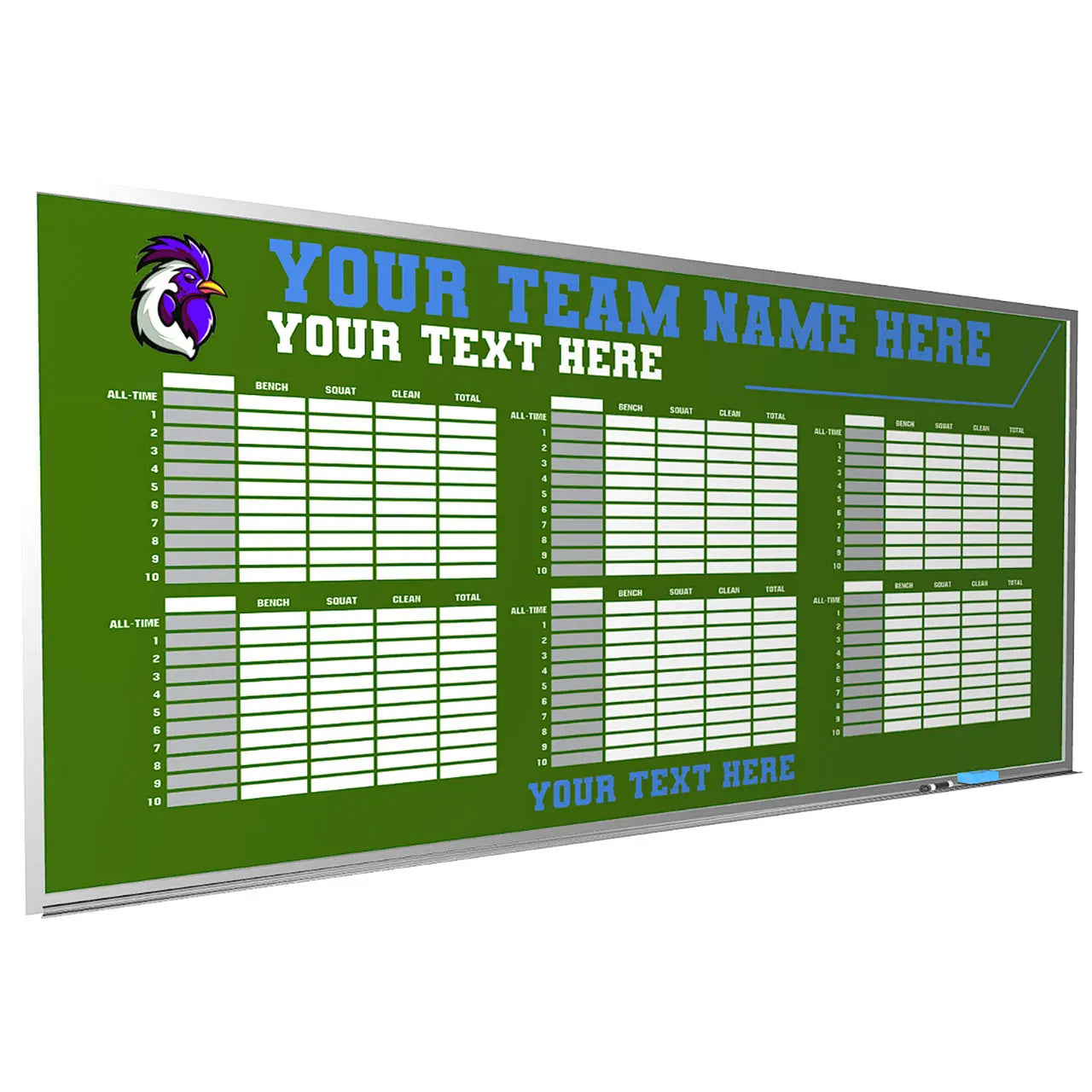 custom football whiteboard locker room magnetic
