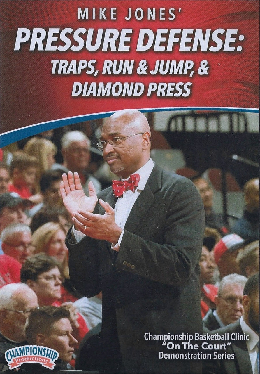 Pressure Defense: Traps, Run & Jump, & Diamond Press by Mike Jones Instructional Basketball Coaching Video