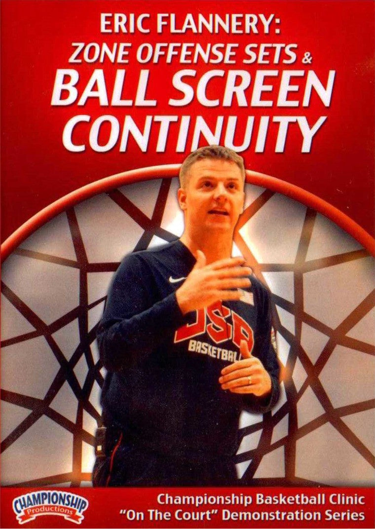 Zone Offense Sets & Ball Screen Continuity by Eric Flannery Instructional Basketball Coaching Video