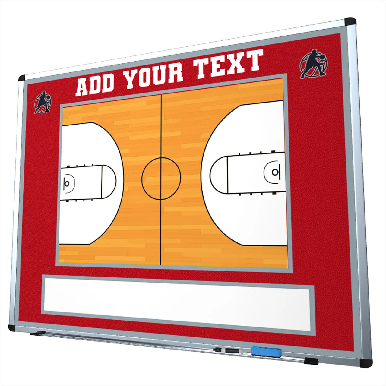 Basketball Wall Mounted Locker Room Magnetic Whiteboard HoopsKing