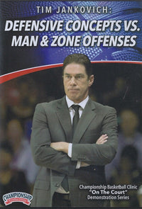 Thumbnail for Defensive Concepts Vs. Man & Zone Defenses by Tim Jankovich Instructional Basketball Coaching Video