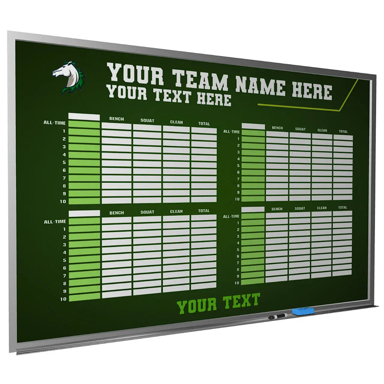 custom football whiteboard locker room magnetic