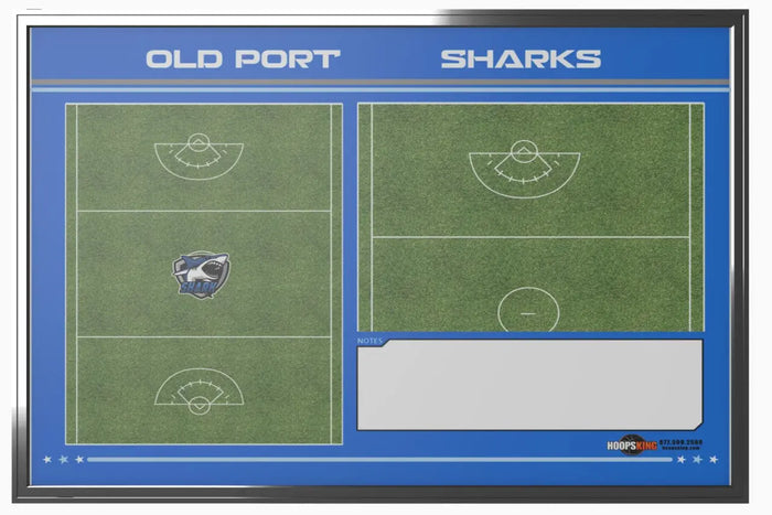 Custom Lacrosse Locker Room Whiteboard (Wall) (24x18" or 36x24")