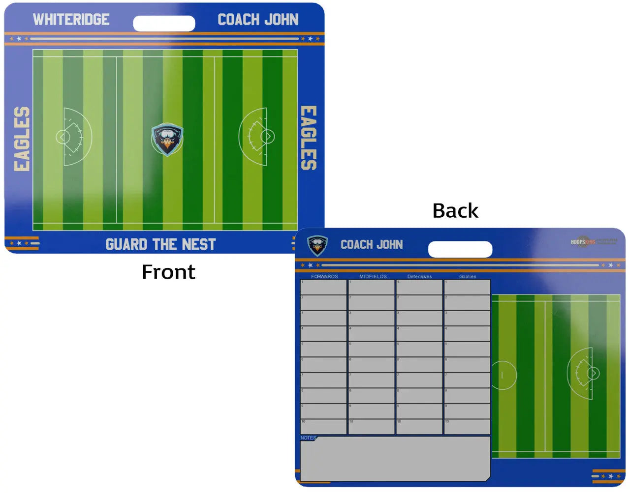 Custom Dry Erase Lacrosse Coaching Board 23 X 18