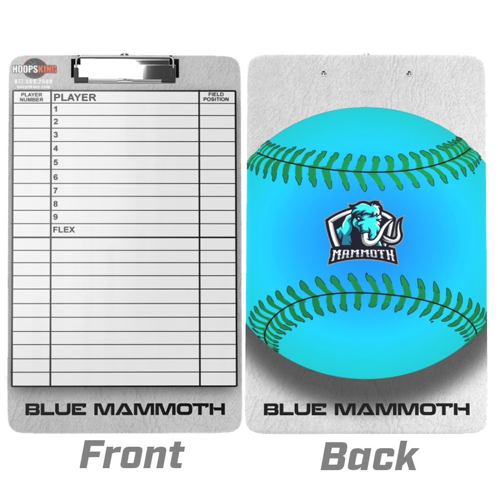 custom baseball softball coaching clipboard lineup personalized gift