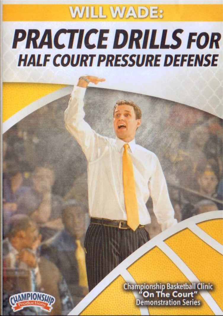 Practice Drills For Half Court Pressure Defense by Will Wade Instructional Basketball Coaching Video