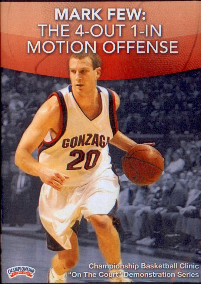 4 Out 1 In Motion Offense by Mark Few Instructional Basketball Coaching Video