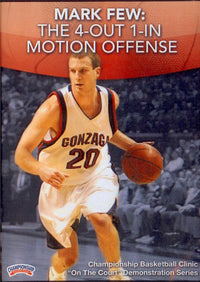 Thumbnail for 4 Out 1 In Motion Offense by Mark Few Instructional Basketball Coaching Video