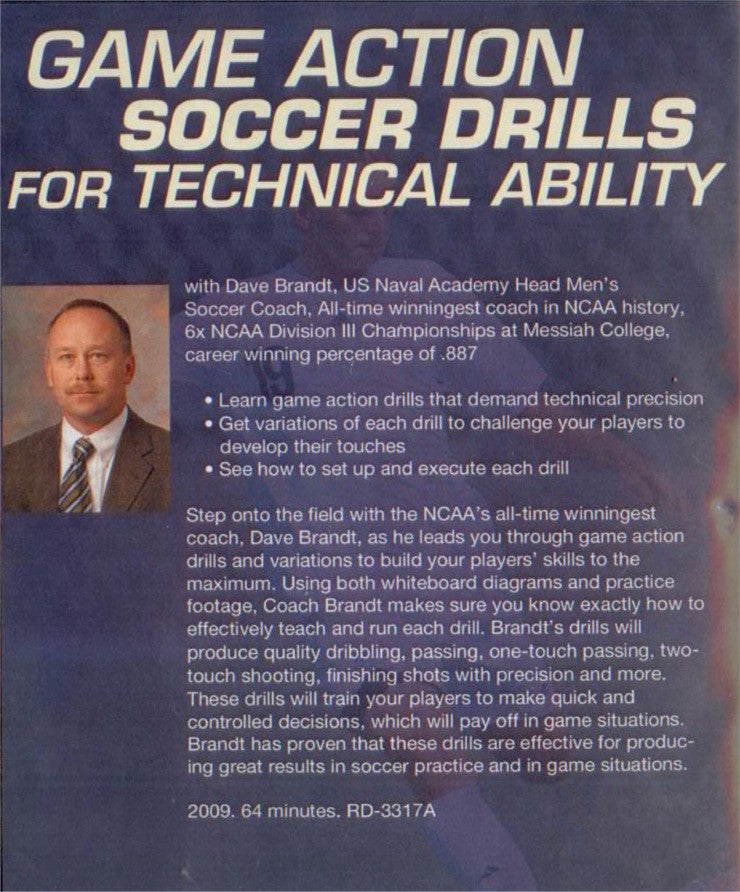 (Rental)-Game Action Soccer Drills for Technical Ability