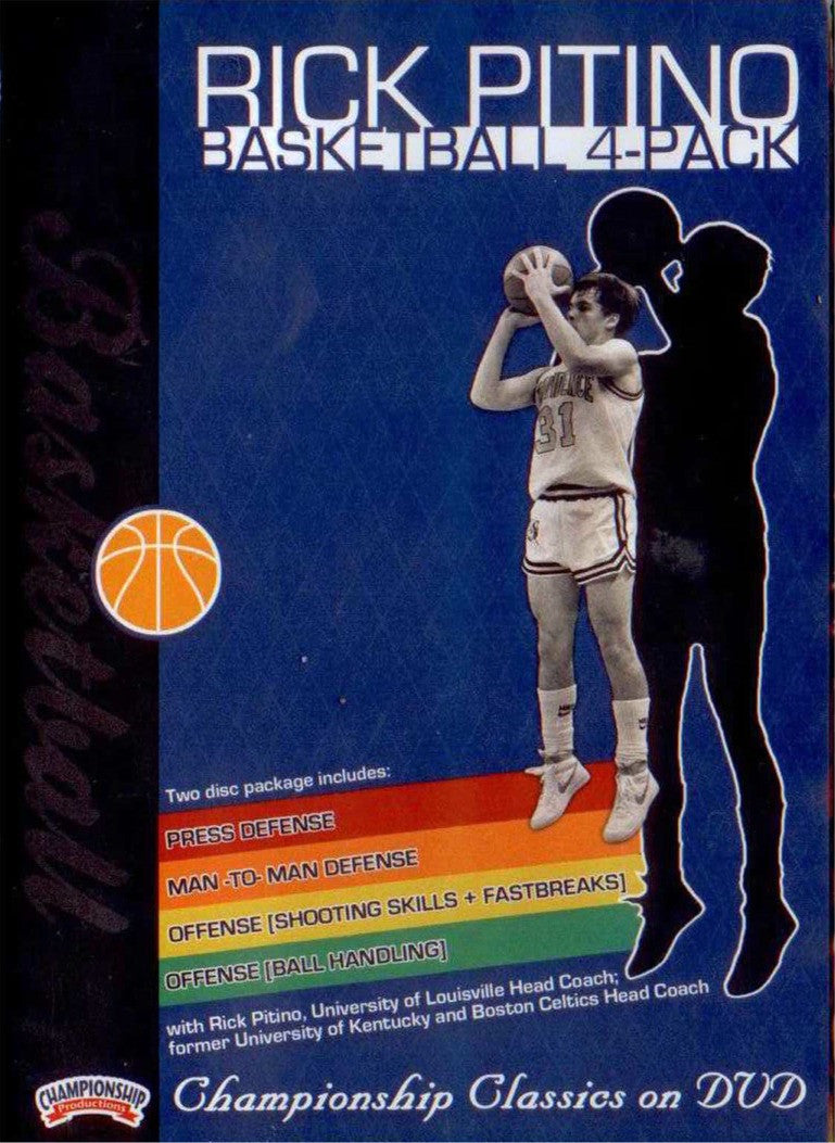 Rick Pitino Basketball 4 Pack by Rick Pitino Instructional Basketball Coaching Video
