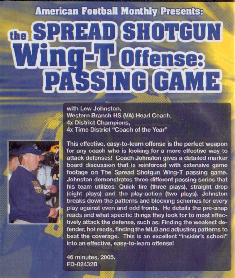 (Alquiler) -The Spread Shotgun Wing-t Offense: Juego de pases