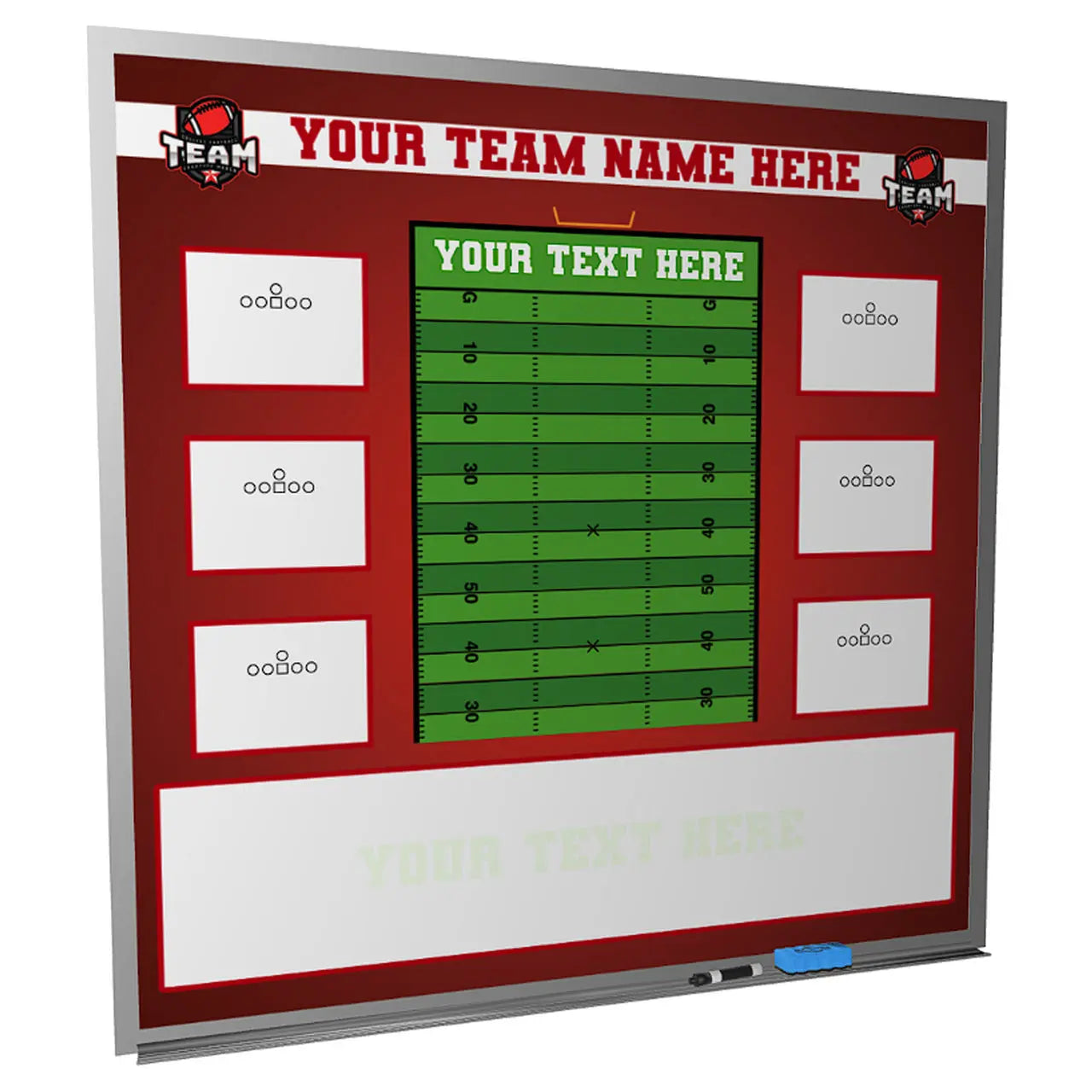 custom football whiteboard locker room magnetic