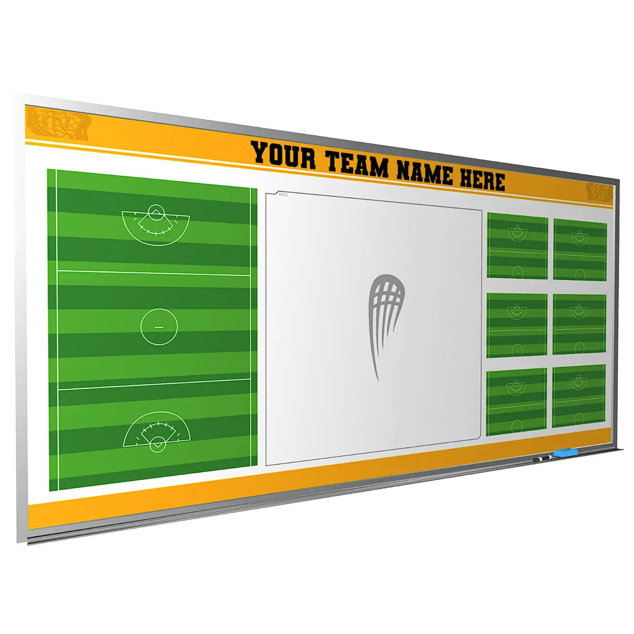 Custom lacrosse magnetic whiteboard locker room coach gift
