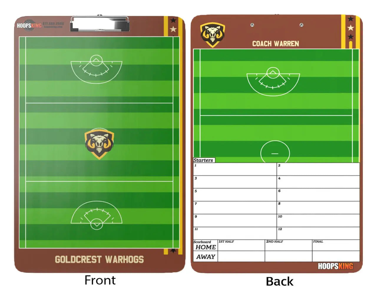 Custom Lacrosse Clipboard (2 Sided)