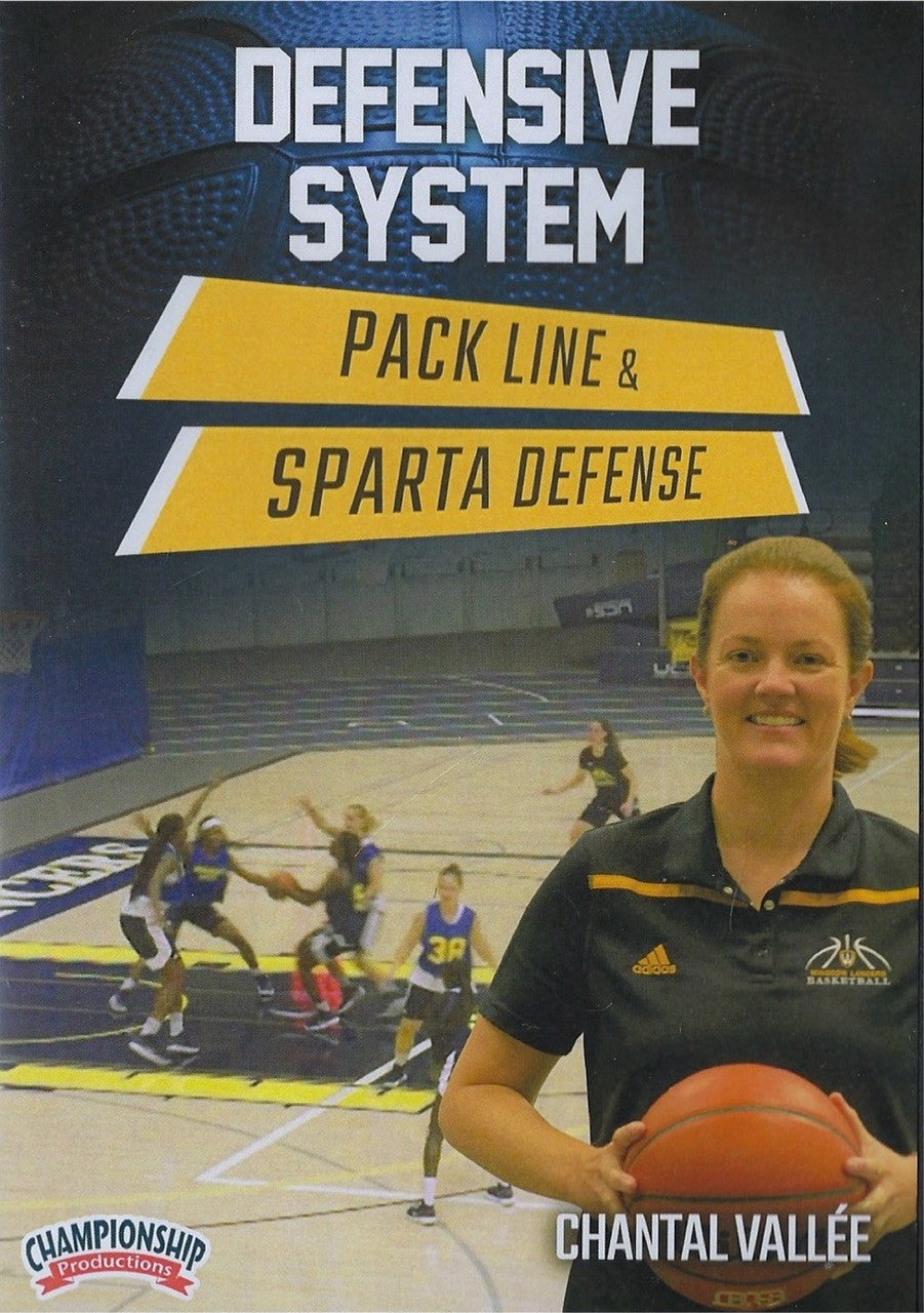 Defensive System Pack Line & Sparta Defense by Chantal Vallee Instructional Basketball Coaching Video