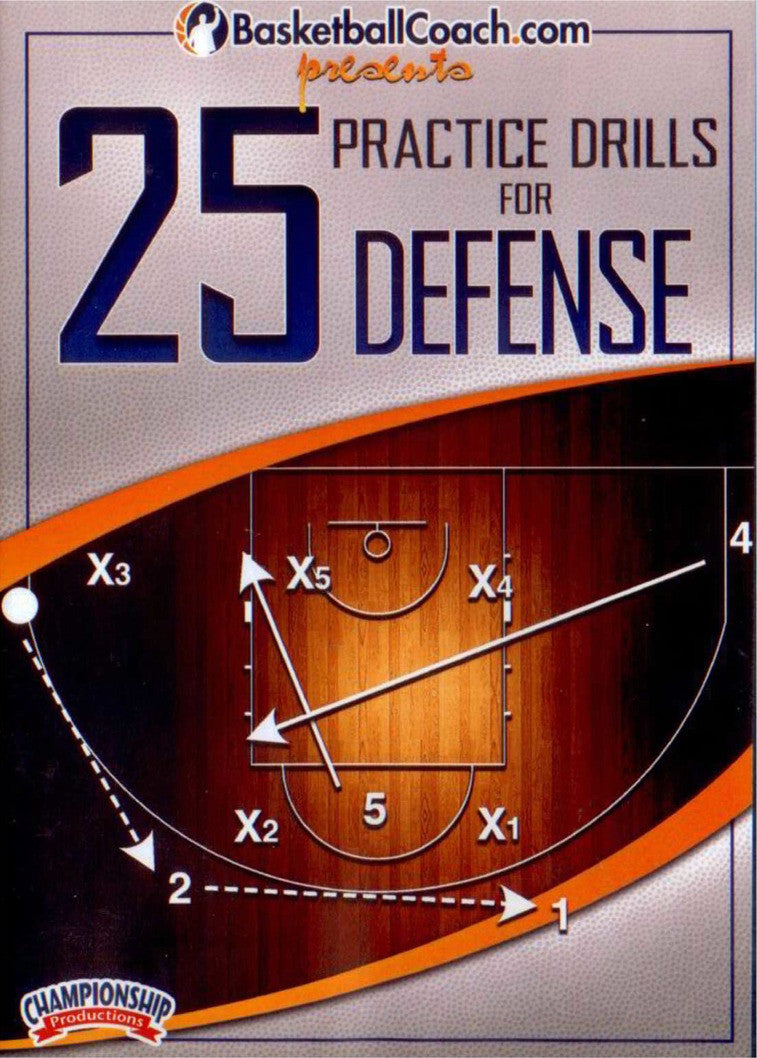 25 Practice Drills For Defense by Jim Calhoun Instructional Basketball Coaching Video