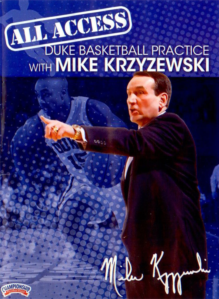 All Access: Duke Basketball Disc 3 by Mike Krzyzewski Instructional Basketball Coaching Video