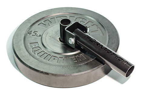 Standard bumper plate landmine attachment