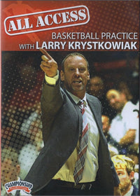 Thumbnail for All Access Basketball Practice With Larry Krystkowiak by Larry Krystkowiak Instructional Basketball Coaching Video