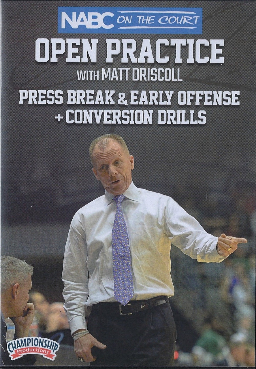 Press Break & Early Offense, & Conversion Drills by Matt Driscoll Instructional Basketball Coaching Video
