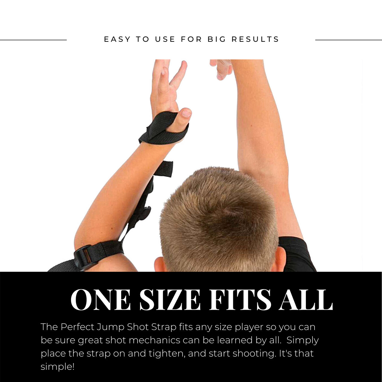 One size fits all basketball shooting aid
