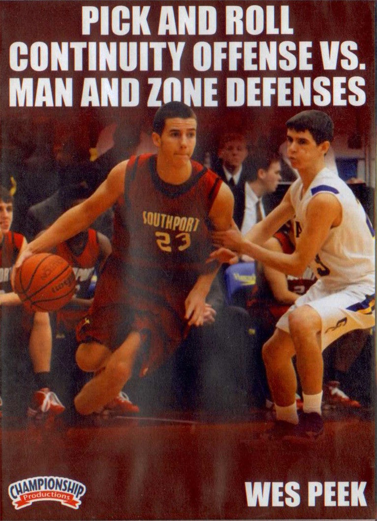 Pick & Roll Continuity Offense Vs. Man & Zones by Wes Peek Instructional Basketball Coaching Video