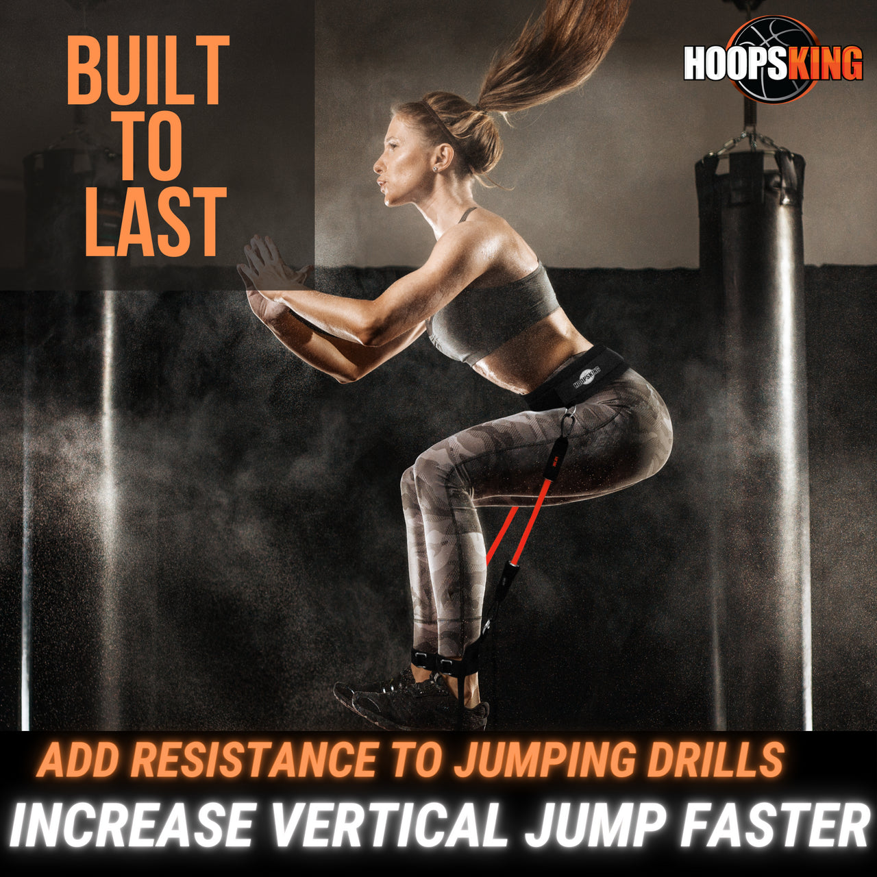 Vertical Jump Training with Resistance Bands HoopsKing