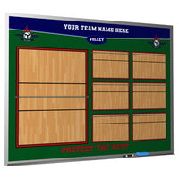 Thumbnail for custom volleyball whiteboard magnetic dry erase