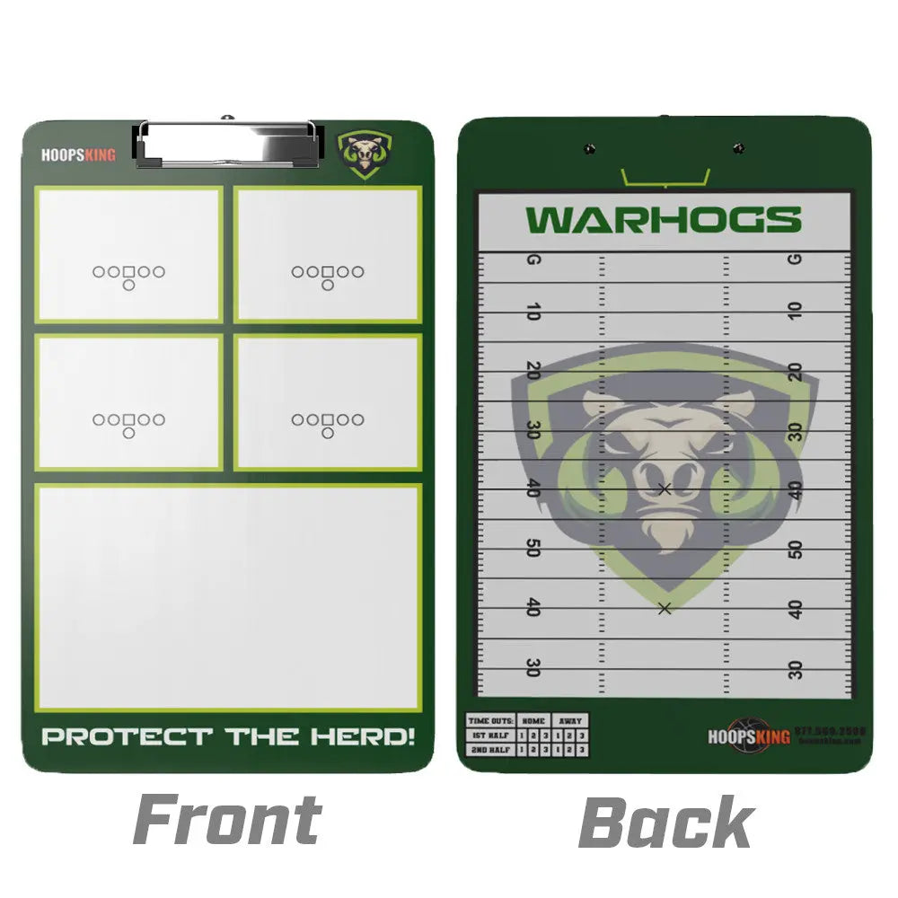 custom dry erase football coaching board