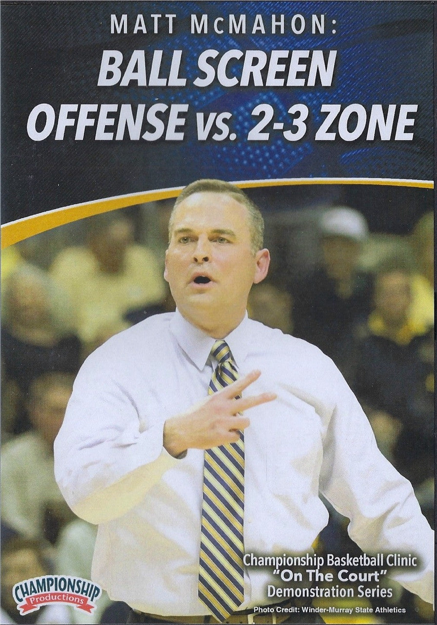 Ball Screen Offense vs. 2-3 Zone Defense by Matt McMahon Instructional Basketball Coaching Video