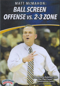 Thumbnail for Ball Screen Offense vs. 2-3 Zone Defense by Matt McMahon Instructional Basketball Coaching Video
