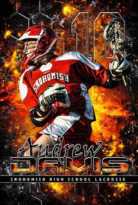 Thumbnail for Custom sports banner for lacrosse senior