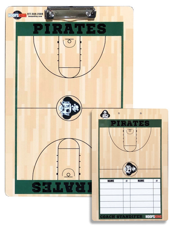 Custom basketball coaching boards dry erase lineup