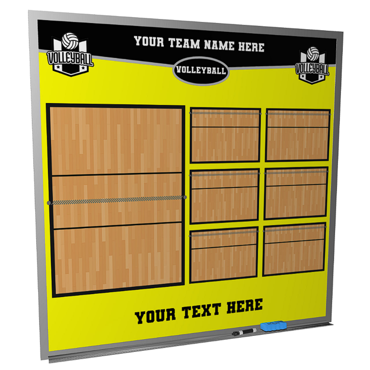 custom volleyball whiteboard magnetic