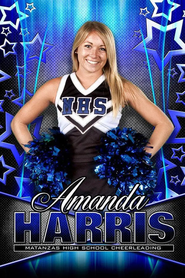 Custom sports banner for cheer senior