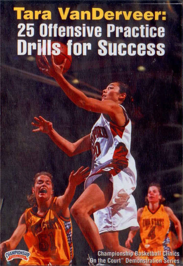 25 Offensive Practice Drills For Success by Tara VanDerVeer Instructional Basketball Coaching Video